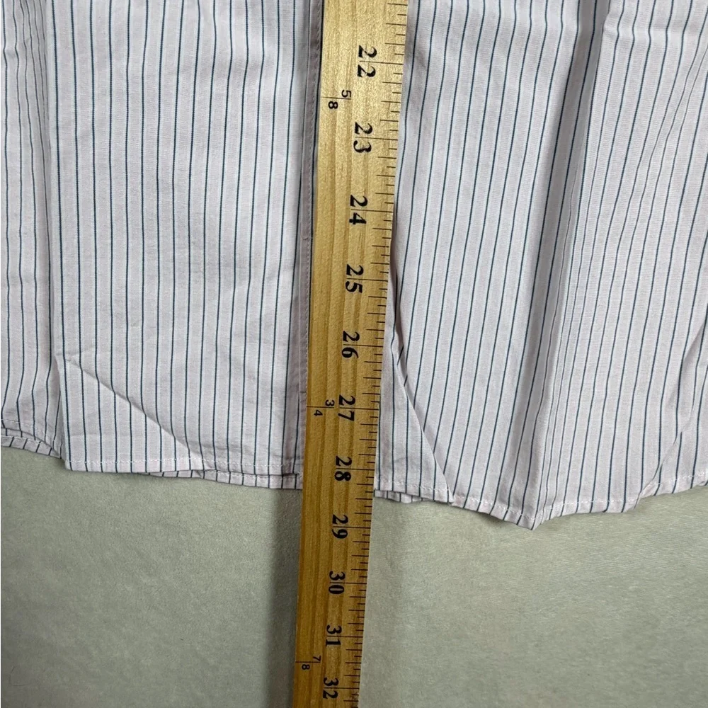 NWT J. Crew Men's Large Slim Untucked Short Purple Striped Casual Shirt - Picture 8 of 10